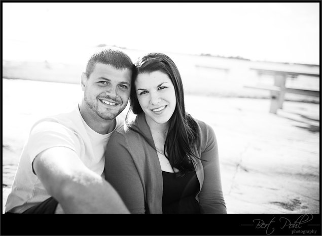 Brittney and Eric engagement photo session by the lake, watertown ny