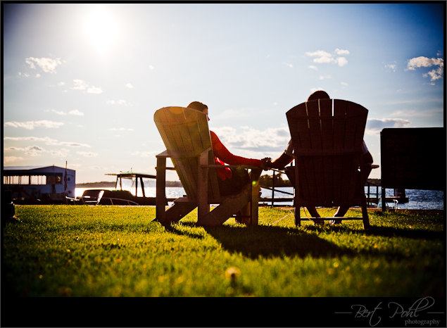 Brittney and Eric engagement photograph by lake, clayton ny