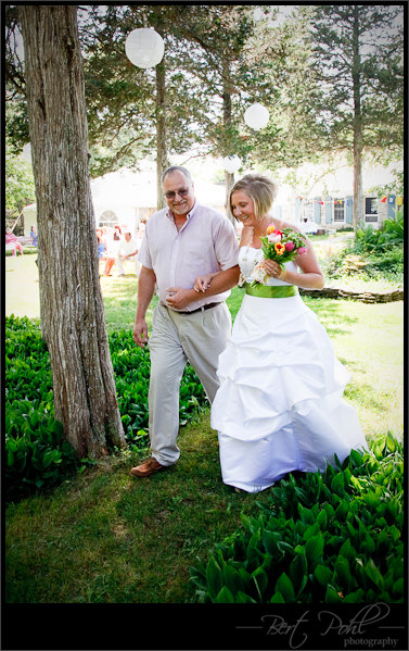Morgan & Stephen wedding father daughter henderson harbor, ny