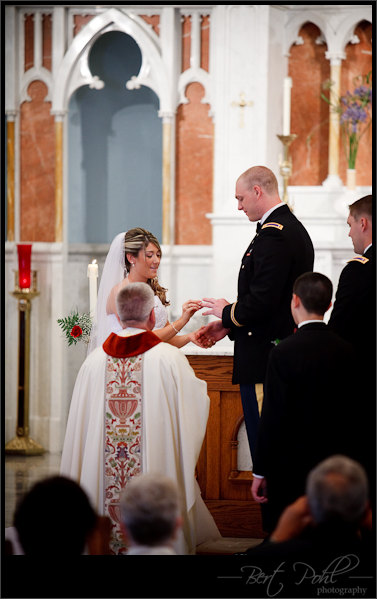 Miranda & Adam exchange wedding ring photo watertown, ny